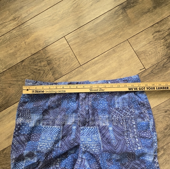 J. Mclaughlin Mens Size 36 Blue Patchwork Shorts - Picture 11 of 12